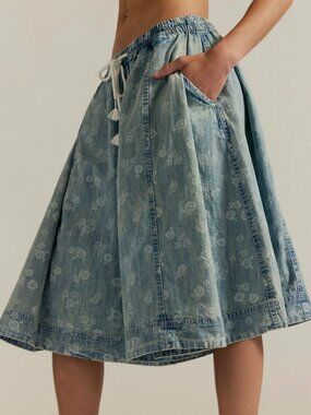 Free People We The Free Distant Lover Printed Culottes